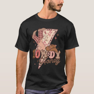Howdy Honey Western Valentine Country Retro Groovy T-Shirt