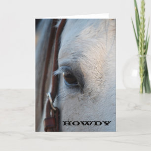Howdy Horse Greeting Card