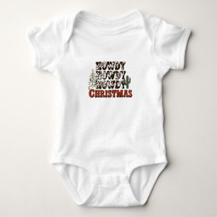 Howdy Howdy Howdy Christmas Family Xmas Party Gift Baby Bodysuit