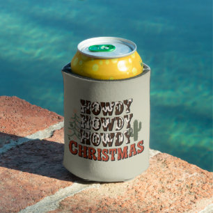 Howdy Howdy Howdy Christmas Family Xmas Party Gift Can Cooler