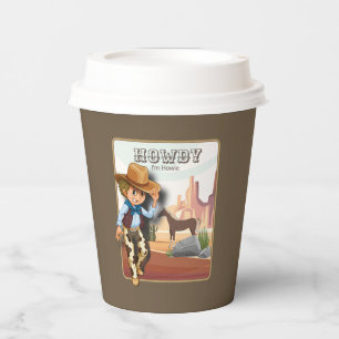 Howdy howies first birthday animal print paper cu cups