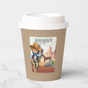 Howdy howies first birthday animal print paper cu cups