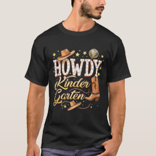 Howdy Kindergarten Teacher Rodeo Country Western C T-Shirt