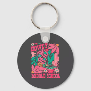 Howdy Middle School Western Girl Country Rodeo Nk  Key Ring