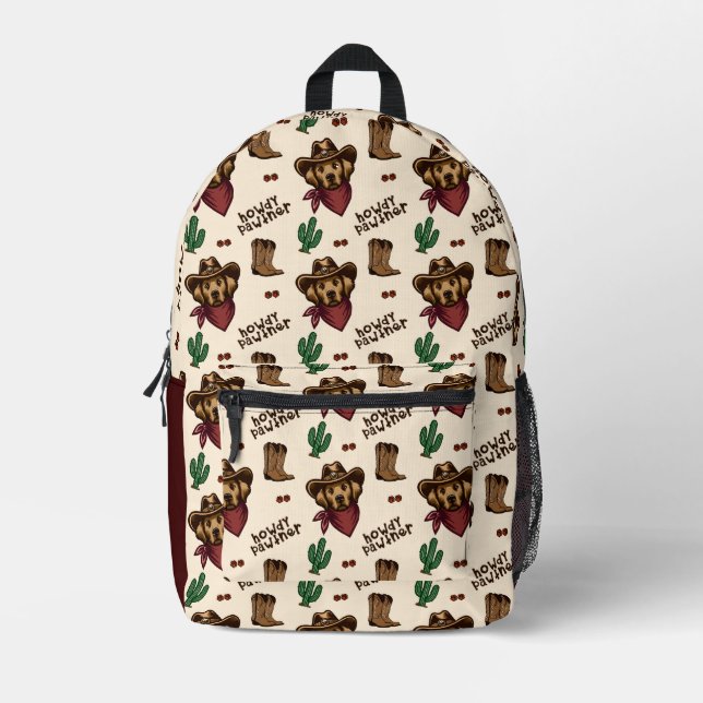 Howdy Pawtner Backpack (Front)
