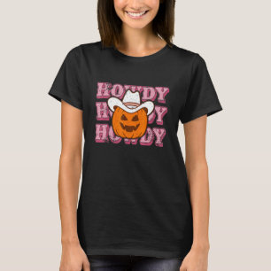 Howdy Pumpkin Rodeo Western Country Fall Southern  T-Shirt