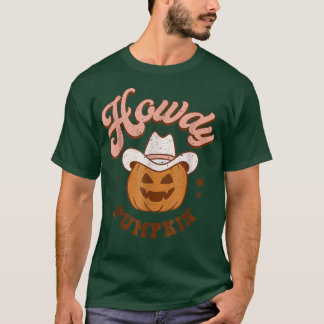 Howdy Pumpkin Rodeo Western Country Fall Southern  T-Shirt