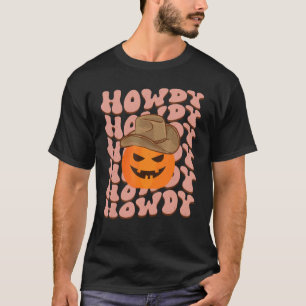 Howdy Pumpkin Rodeo Western Country Fall Southern  T-Shirt