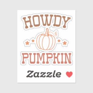 Howdy Pumpkin Western Fall