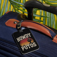 Howdy Putos Funny Cactus Retro Vintage