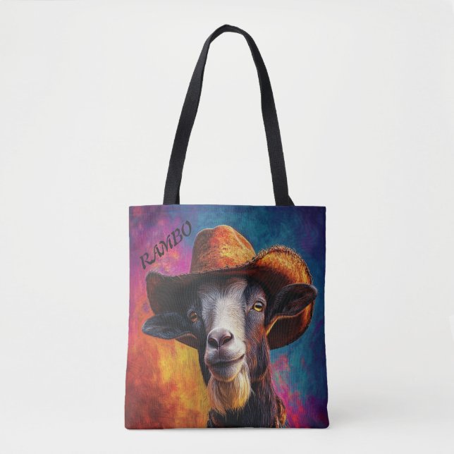 Howdy Rambo the Ram With a Side of Sass  Tote Bag (Front)