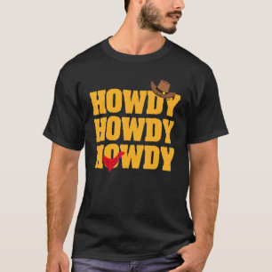 Howdy Rodeo Western Retro Vintage Country Southern T-Shirt