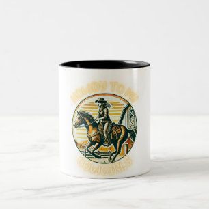 Howdy To My Cowgirls Vintage Retro 70s Style on Two-Tone Coffee Mug