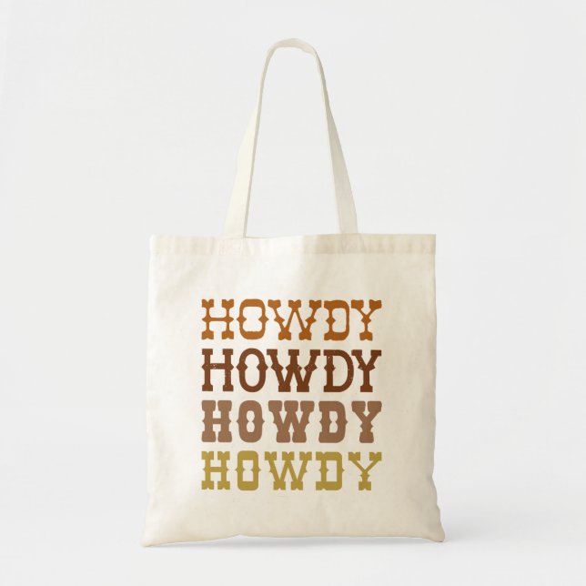 Howdy Tote Bag (Front)