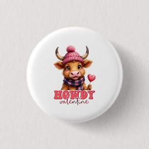 Howdy Valentine 3 Cm Round Badge