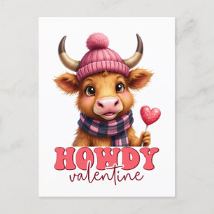 Howdy Valentine Postcard