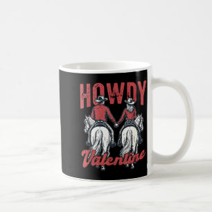Howdy Valentine Retro Western Couple Love Coffee Mug
