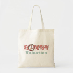 Howdy Valentine Western Country Tote Bag