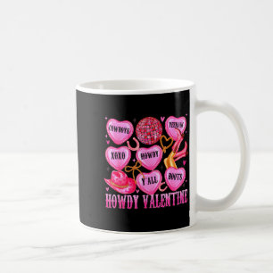 Howdy Valentine Western Cowgirl Hearts Candy Women Coffee Mug