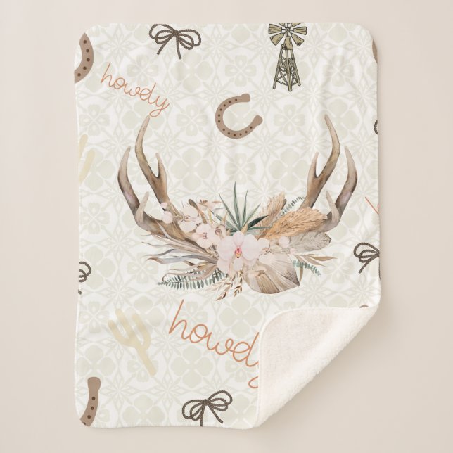 Howdy Western Blanket (Front)