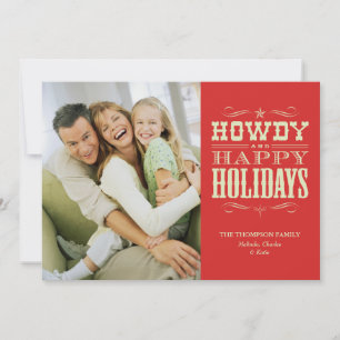 Howdy Western Christmas Cards