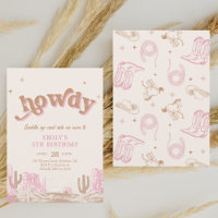 Howdy! Western Pink Cowgirl Birthday