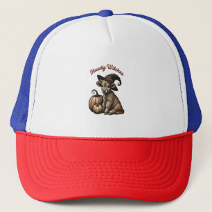 Howdy Witches Halloween Highland Cow Trucker Hat