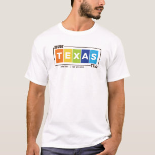Howdy Y'all Colourful Texas T-Shirt