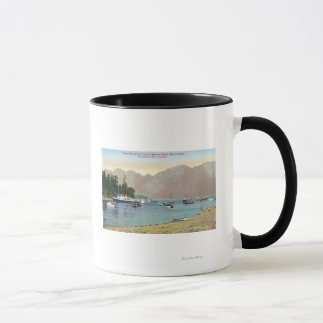 Howe Sound View of Union Steamer at Bowen Island Mug (Right)