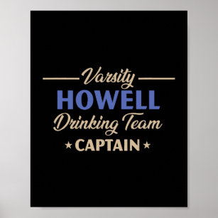 Howell Drinking Team Captain Michigan Craft Beer M Poster