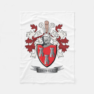 Howell Family Crest Coat of Arms Fleece Blanket