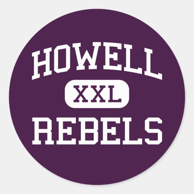 Howell - Rebels - High - Farmingdale New Jersey Classic Round Sticker (Front)