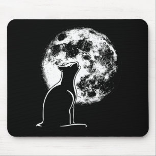 Howl at the Moon Cat Mouse Pad