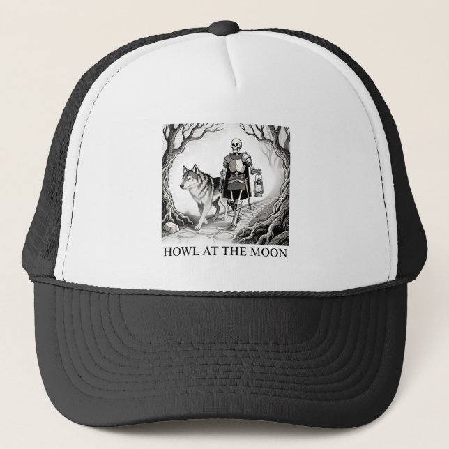 Howl at the Moon Trucker Hat (Front)