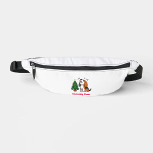 Howl-iday Cheer Beagle With A Christmas Tree Desig Bum Bags