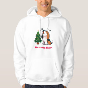 Howl-iday Cheer Beagle With A Christmas Tree Desig Hoodie