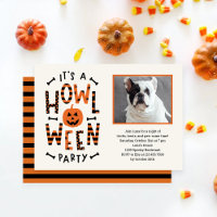 Howl-O-Ween Dog Halloween Party Invitation