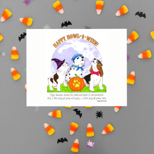 Howl-O-Ween  Inspirational Postcard (Creator Uploaded)