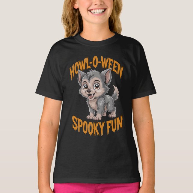 Howl-o-ween Kids Tee (Front)