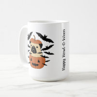 Howl-O-Ween Pug in a Jack-O-Lantern with Bats