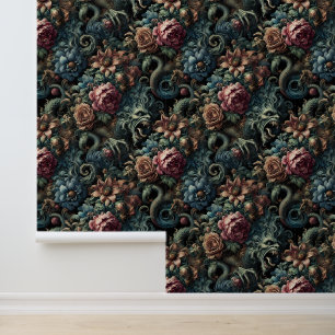 Howl of the Gilded Wild – Gothic Mythical Wallpaper