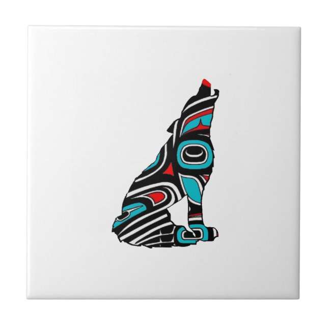 HOWL THE DEFENDER CERAMIC TILE (Front)