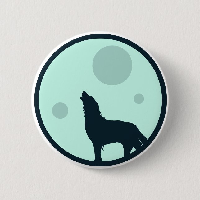 Howl to the Moon 6 Cm Round Badge (Front)