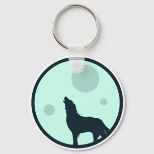 Howl to the Moon Key Ring