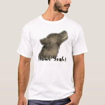 Howl Yeah! Space Galaxy Wolf Silhouette T-Shirt