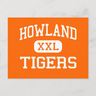 Howland - Tigers - High School - Warren Ohio Postcard