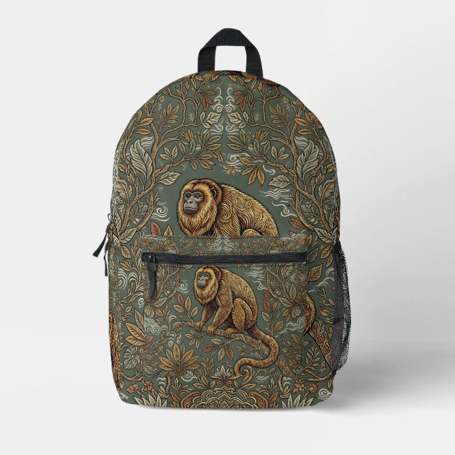 Howler Monkey Backpack – Dawn Canopy Design (Front)