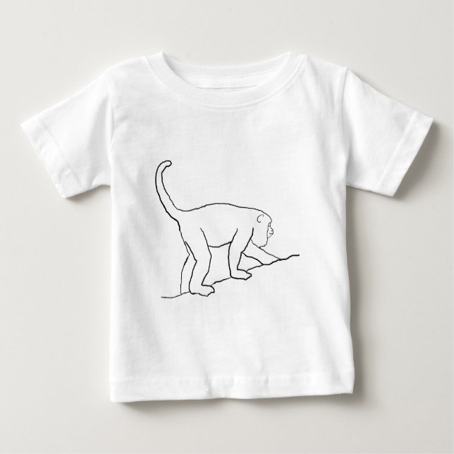 Howler Monkey, Walking. Baby T-Shirt (Front)
