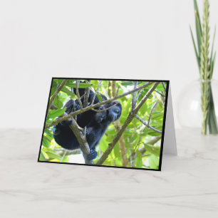 Howler Monkeys Folded Greeting Card
