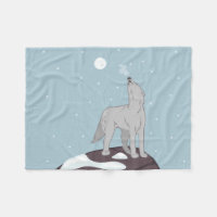 Howling Arctic Wolf